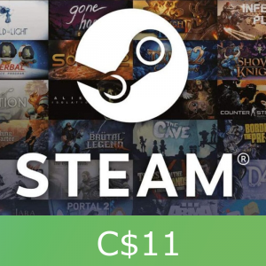 Steam Wallet CAD 11 Gift Card CA