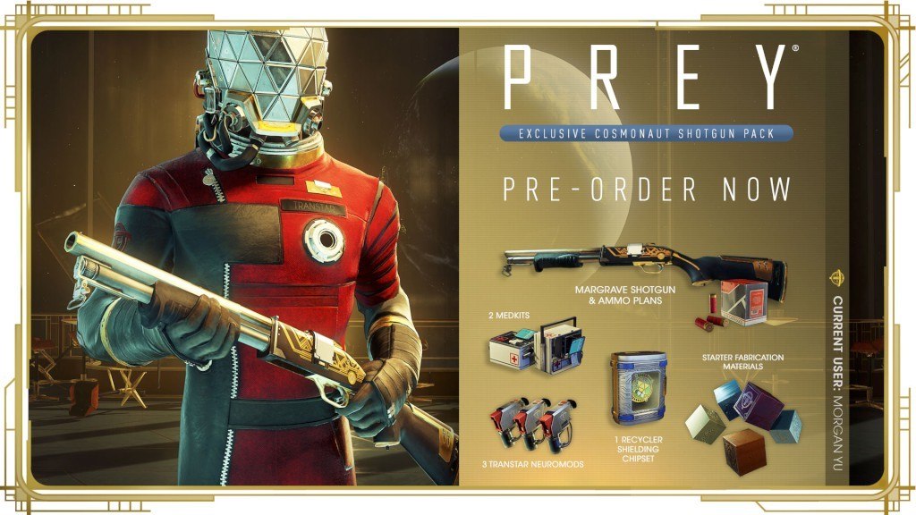 Prey + Cosmonaut Shotgun Pack DLC EU Steam CD Key